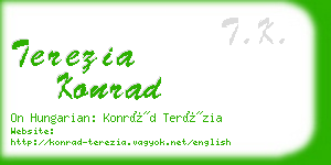 terezia konrad business card